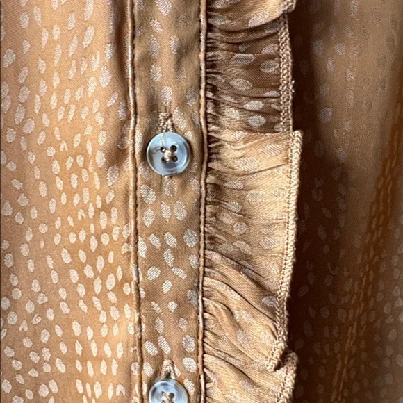 Democracy Rust Ruffled Blouse - Picture 3 of 6